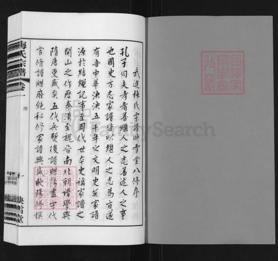 江苏省无锡市江阴市临港街道梅氏映雪堂族谱-梅氏宗谱.pdf电子版插图1