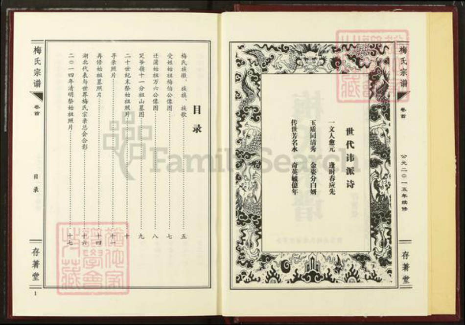 湖北省咸宁市梅氏存着堂族谱-梅氏宗谱.pdf电子版插图2