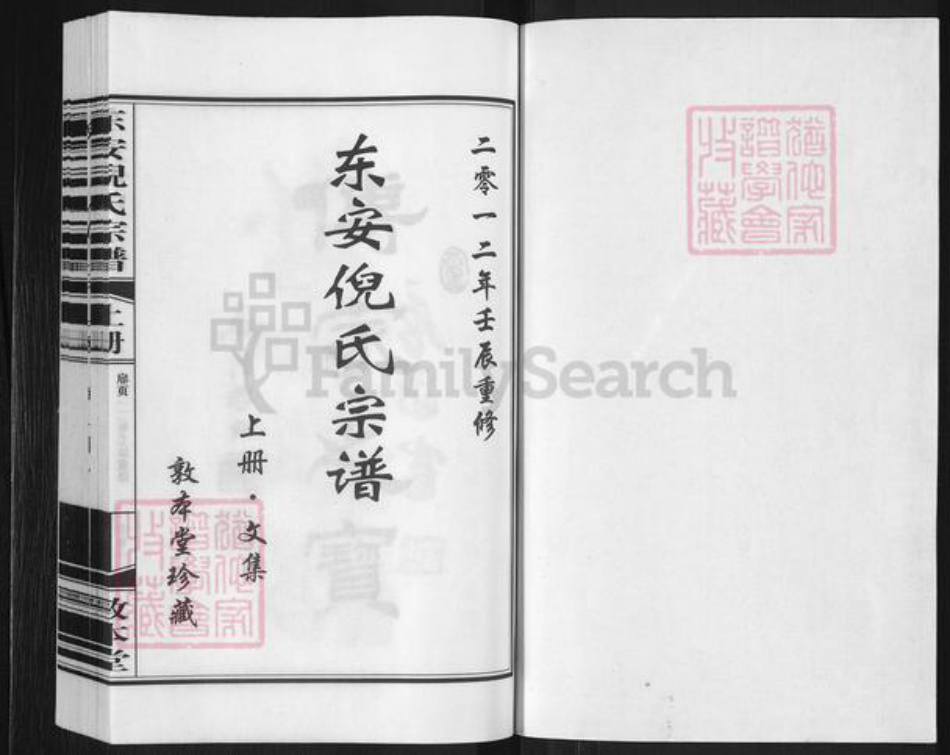 浙江省杭州市富阳倪氏敦本堂族谱-东安倪氏宗谱.pdf电子版插图1