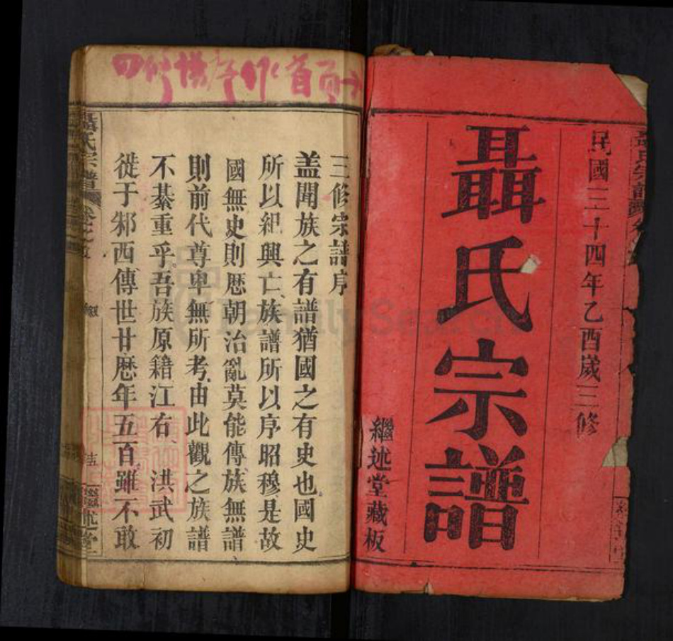 湖北省武汉市新洲区聂氏族谱-聂氏宗谱[15卷首4卷].pdf电子版插图1