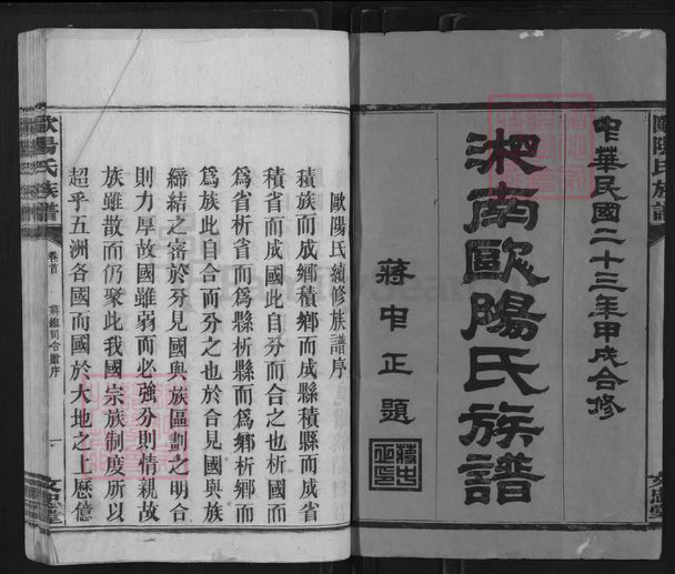 湖南省郴州市宜章县湖南省郴州市资兴市欧阳氏文忠堂族谱-湘南欧阳氏通谱.pdf电子版插图1