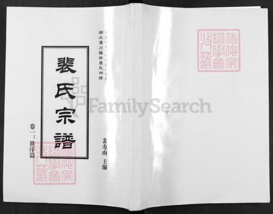 湖北省孝感市汉川市裴氏绿野堂族谱-湖北汉川杨林裴氏四修裴氏宗谱.pdf电子版插图
