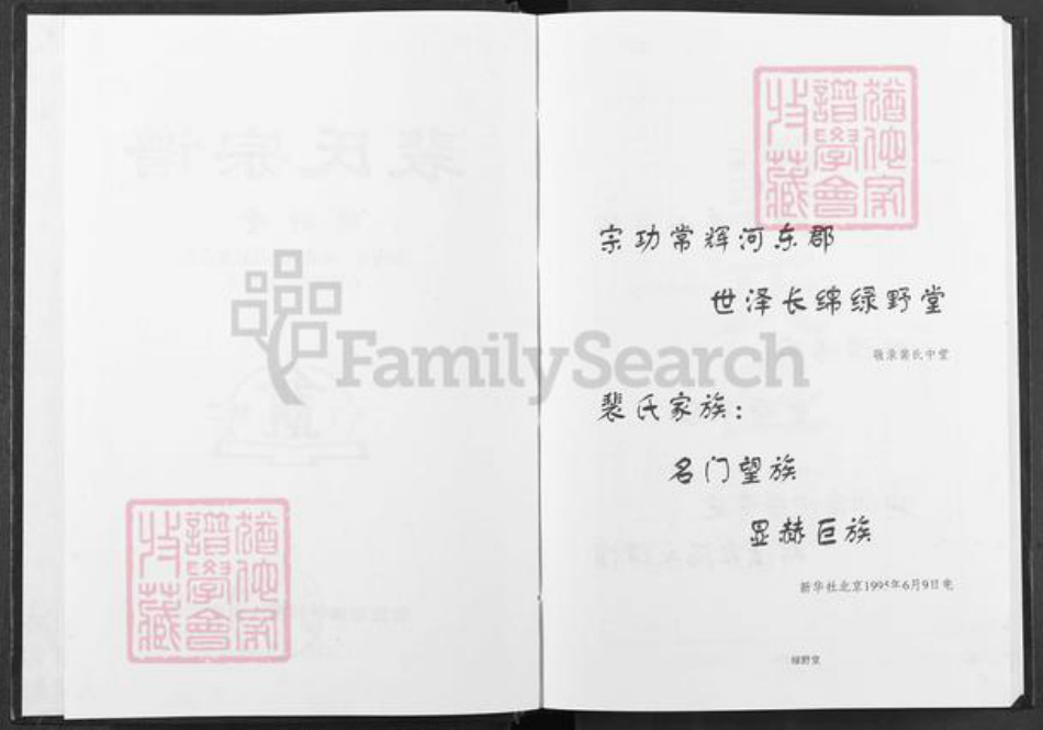 湖南省常德市澧县澧阳街道裴氏绿野堂族谱-裴氏宗谱.pdf电子版插图2