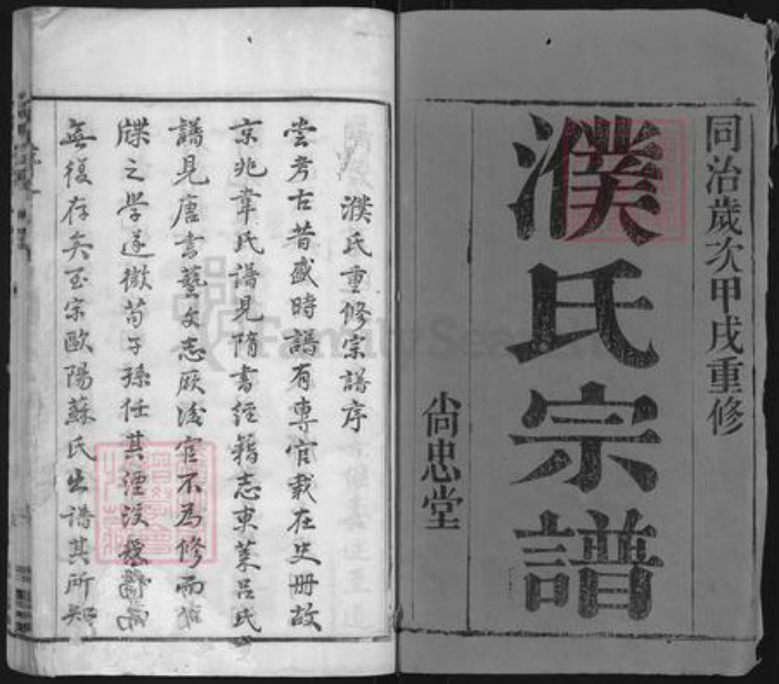 江苏省常州市濮氏尚忠堂族谱-濮氏宗谱.pdf电子版插图1