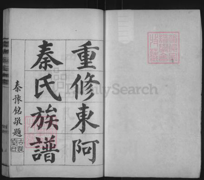 山东省聊城市东阿县刘集镇秦氏族谱-东阿秦氏族谱.pdf电子版插图1