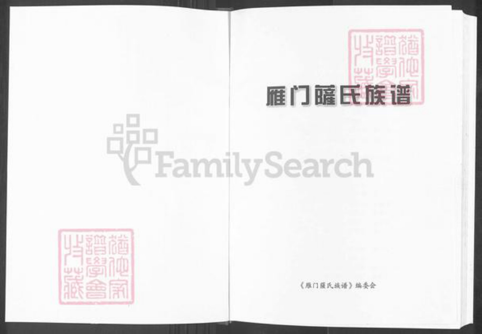 福建省龙岩市上杭县萨氏族谱-雁门萨氏族谱.pdf电子版插图1