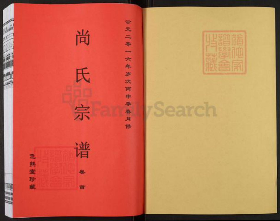 安徽省安庆市望江县华阳镇尚氏飞熊堂族谱-尚氏宗谱.pdf电子版插图1