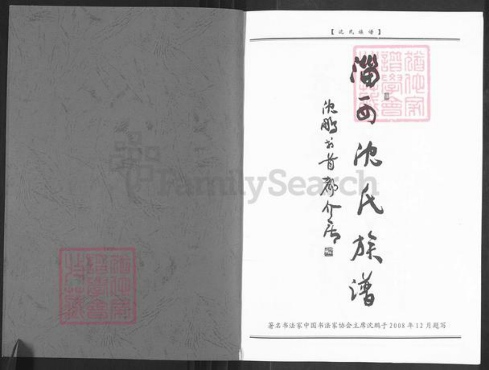 山东省淄博市周村区沈氏族谱-淄西沈氏族谱.pdf电子版插图1