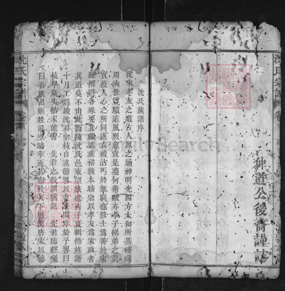 湖北省黄冈市麻城市沈氏敦本堂族谱-沈氏宗谱.pdf电子版插图4