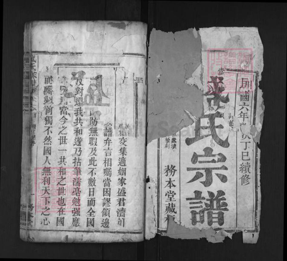 湖北省黄冈市麻城市盛氏务本堂族谱-盛氏宗谱.pdf电子版插图1