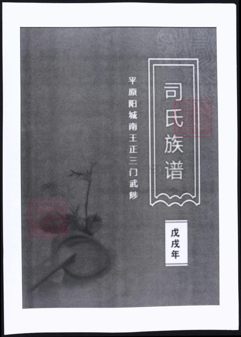 山西省晋城市阳城县司马氏族谱-司马族谱.pdf电子版插图