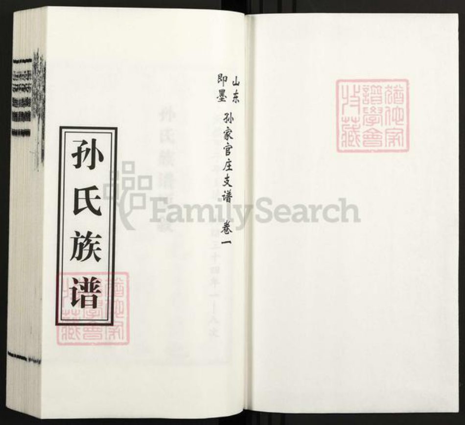 山东省青岛市即墨区孙氏族谱-孙氏族谱.pdf电子版插图1