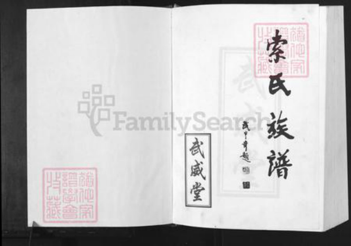 江苏省徐州市邳州市运河街道索氏武威堂族谱-索氏族谱.pdf电子版插图1