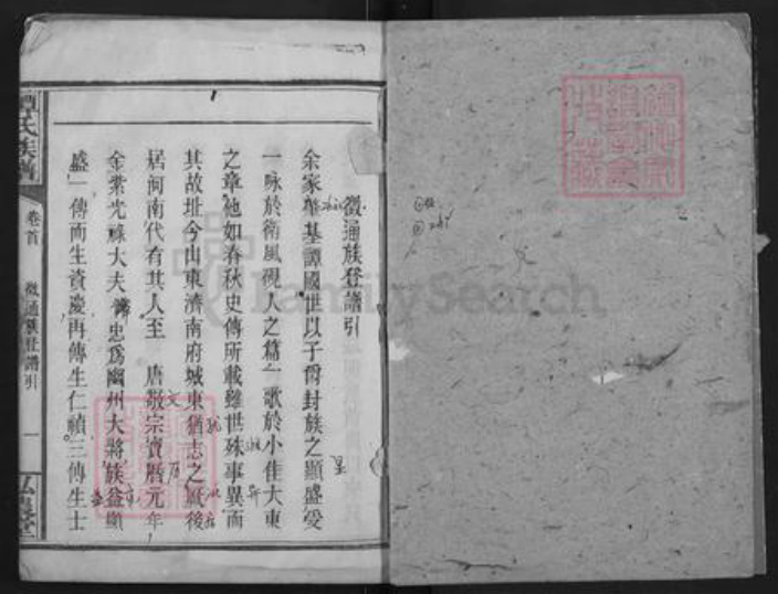 湖北省仙桃市谭氏弘农堂族谱-谭氏族谱.pdf电子版插图1