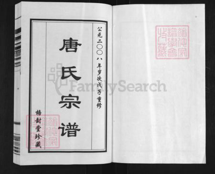 江苏省无锡市惠山区长安街道唐氏梧封堂族谱-无锡市玉祁镇唐氏宗谱.pdf电子版插图1