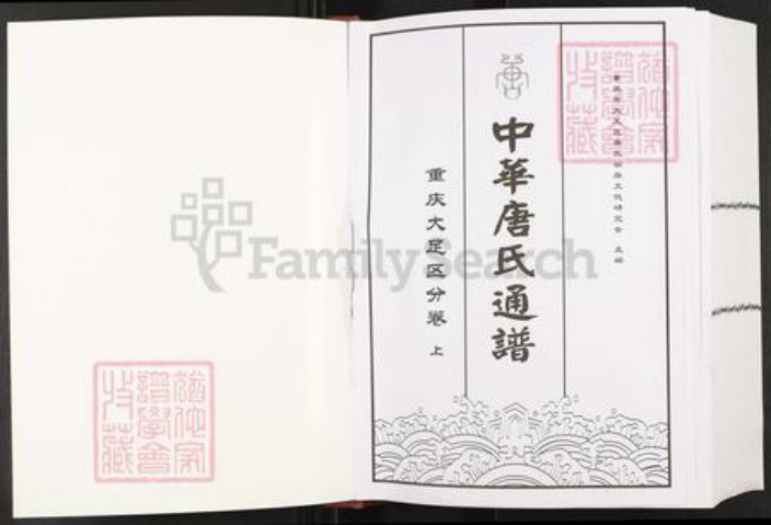 重庆市大足区高升镇唐氏族谱-中华唐氏通谱.重庆大足区分卷.pdf电子版插图1