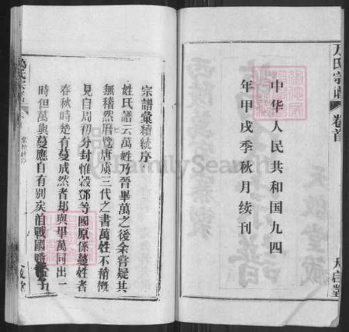 湖北省武汉市黄陂区万氏天启堂族谱-万氏宗谱.pdf电子版插图2