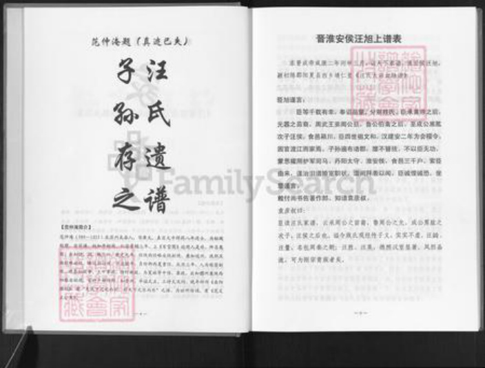 浙江省杭州市富阳灵桥镇镇汪氏族谱-汪氏宗谱.pdf电子版插图3