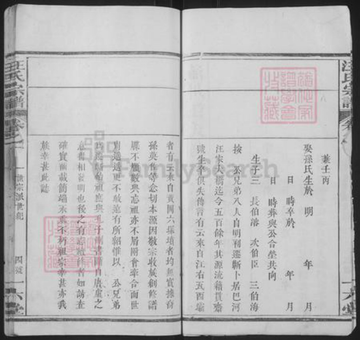 湖北省黄冈市浠水县巴河镇汪氏一六堂族谱-汪氏宗谱.pdf电子版插图5