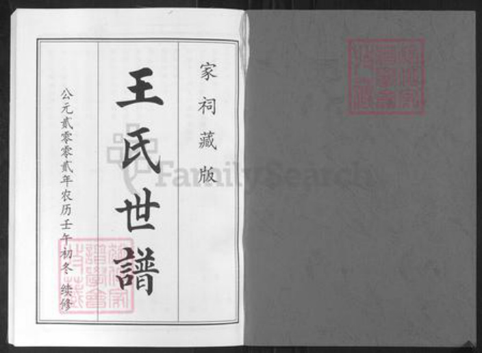 山东省淄博市桓台县唐山镇王氏族谱-王氏世谱.pdf电子版插图1