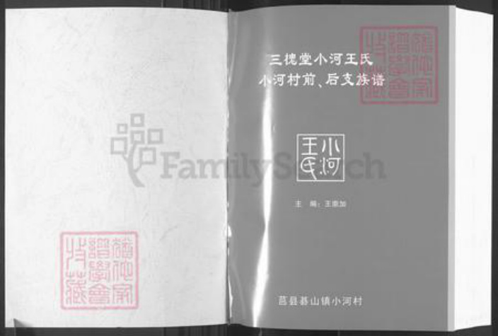 山东省日照市莒县碁山镇王氏三槐堂族谱-三槐堂小河王氏族谱.pdf电子版插图1