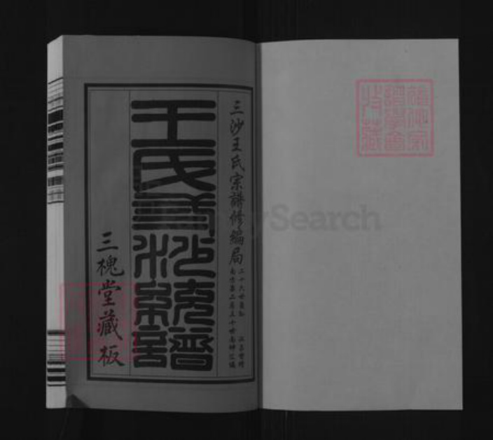 江苏省无锡市滨湖区王氏三槐堂族谱-三沙王氏宗谱.pdf电子版插图1