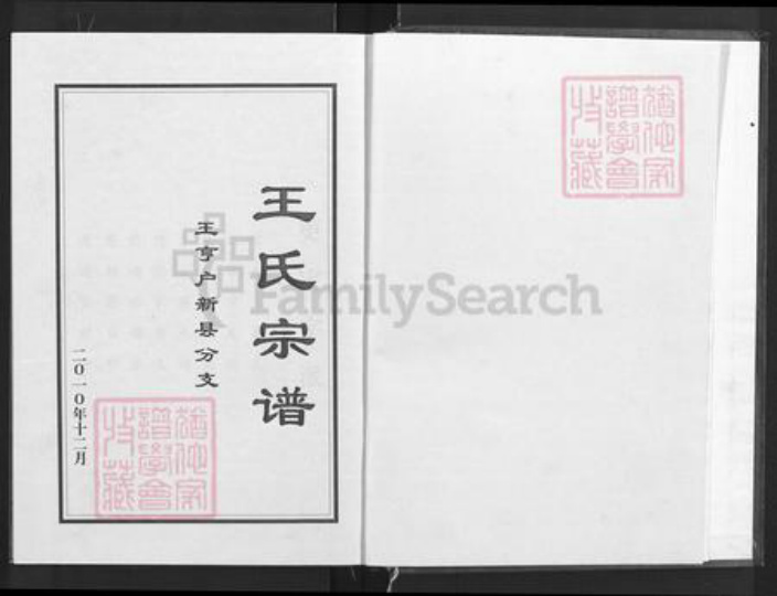 河南省信阳市新县郭家河乡王氏三槐堂族谱-王氏宗谱.王享户新县分支.pdf电子版插图1