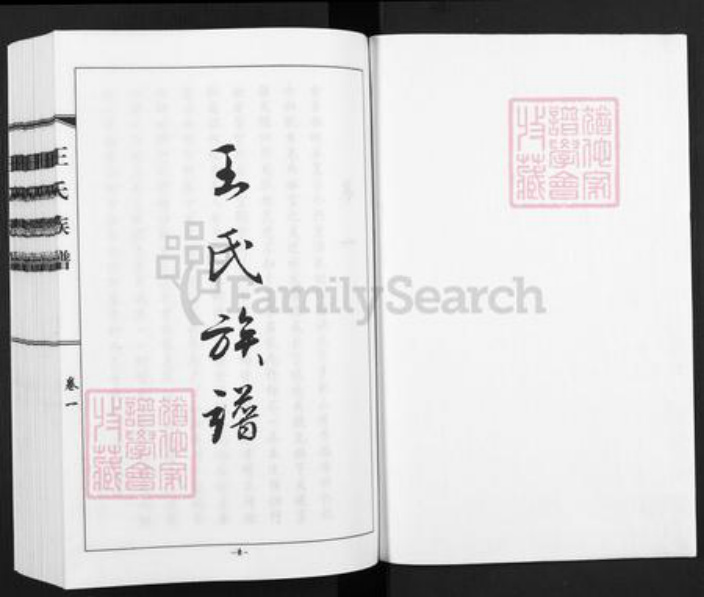 河北省沧州黄骅市黄骅镇王氏族谱-王氏族谱.pdf电子版插图1