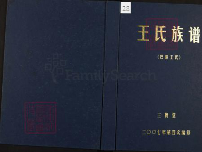 重庆市巴南区巴县安澜镇王氏三槐堂族谱-王氏族谱(巴綦王氏).pdf电子版插图