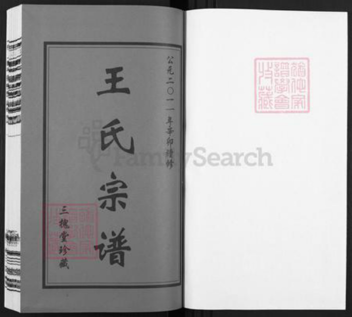 江苏省无锡市江阴市周庄镇王氏三槐堂族谱-西沙王氏宝池支谱.pdf电子版插图1