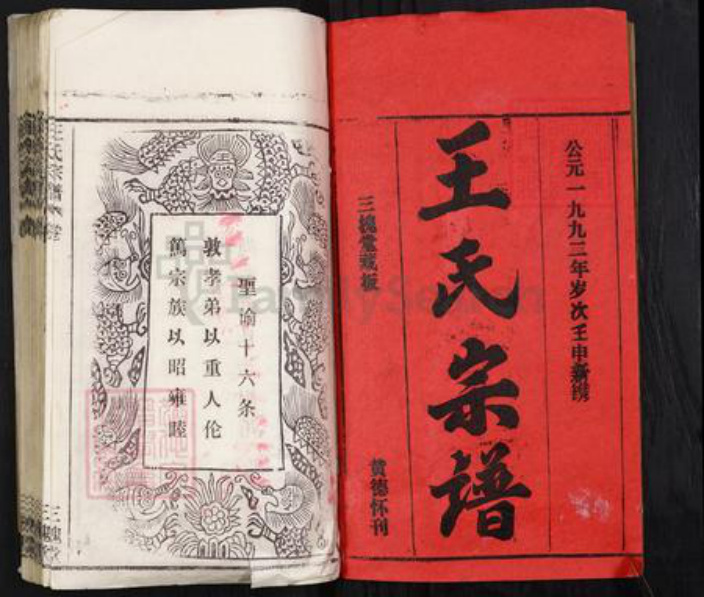 湖北省王氏三槐堂族谱-王氏宗谱.pdf电子版插图1
