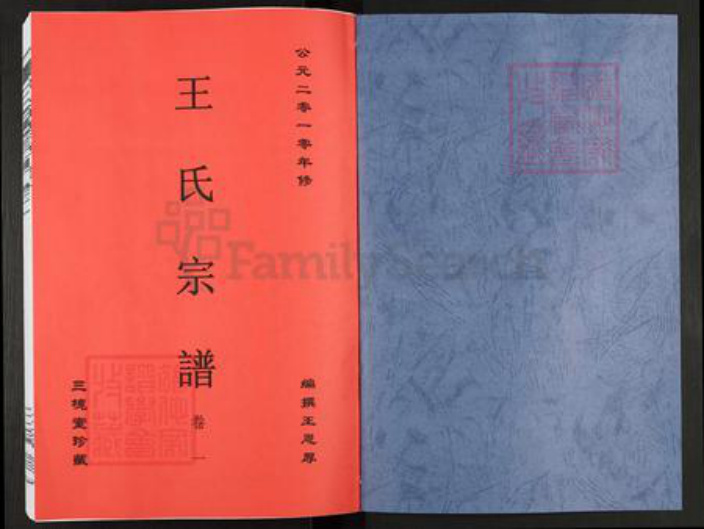 安徽省合肥市王氏三槐堂族谱-王氏宗谱.pdf电子版插图1