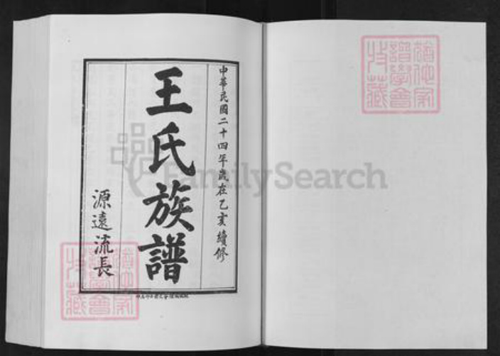 山东省泰安市肥城县仪阳街道王氏族谱-肥城王氏族谱.pdf电子版插图1