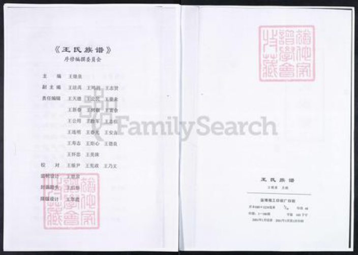 山东省淄博市临淄区王氏对包堂族谱-山东临淄柴家疃王氏族谱.pdf电子版插图2