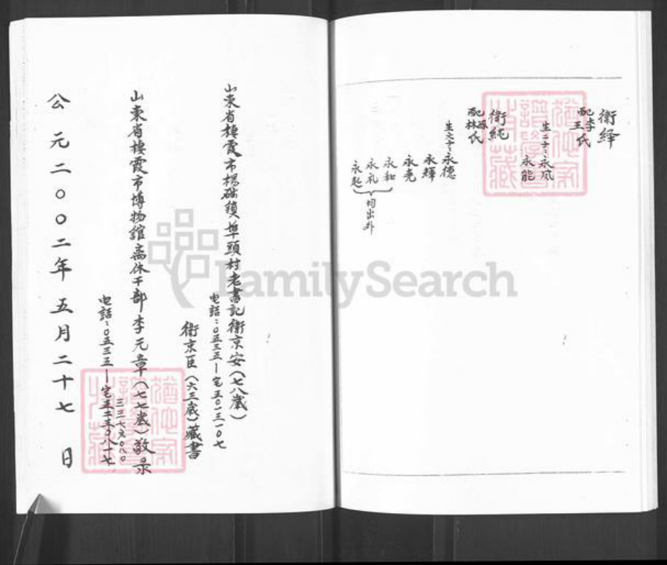山东省烟台市栖霞市官道镇卫氏族谱-卫氏谱书.pdf电子版插图4