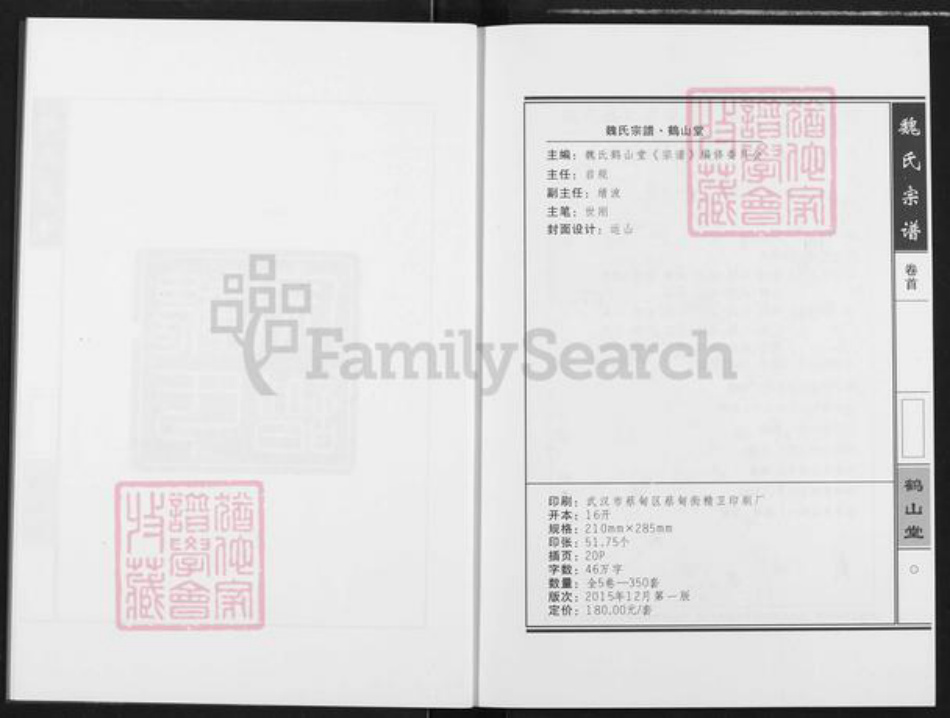 湖北省武汉市蔡甸区魏氏鹤山堂族谱-魏氏宗谱.pdf电子版插图3