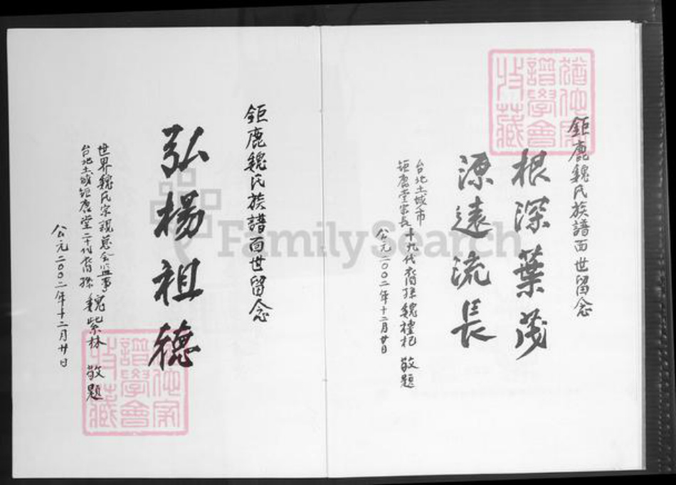 福建省漳州市南靖县梅林镇魏氏巨鹿堂族谱-巨鹿魏氏族谱.pdf电子版插图4