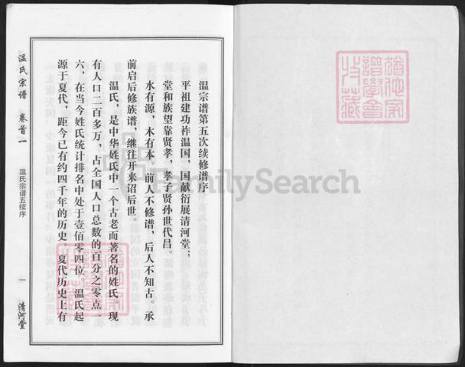 湖北省武汉市新洲区凤凰镇温氏清河堂族谱-温氏宗谱.pdf电子版插图2