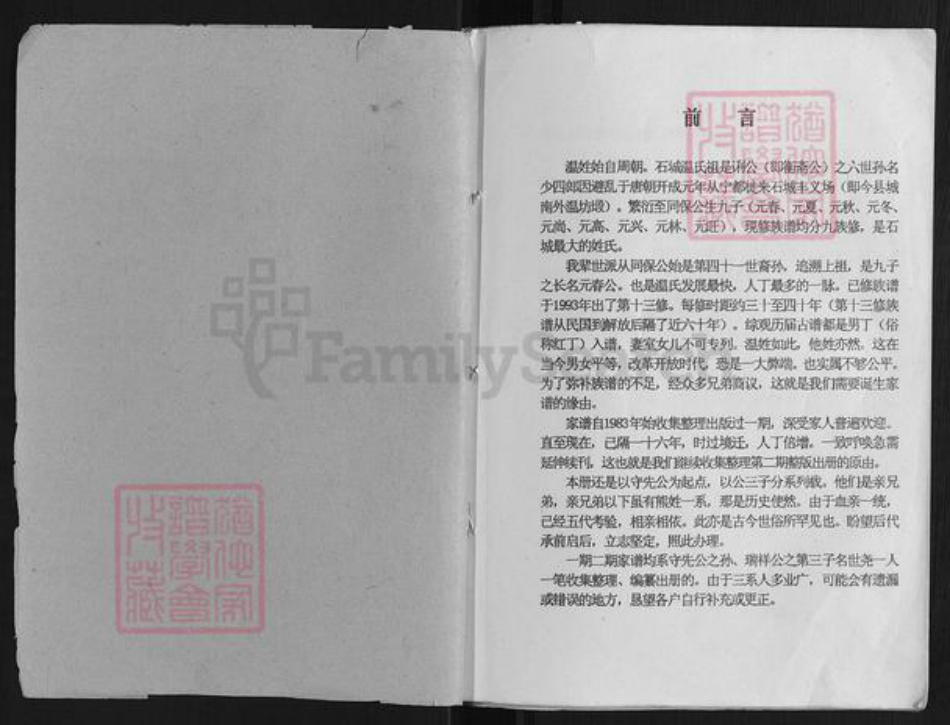 江西省赣州市石城县温氏族谱-温守先公位下系传家谱.pdf电子版插图1