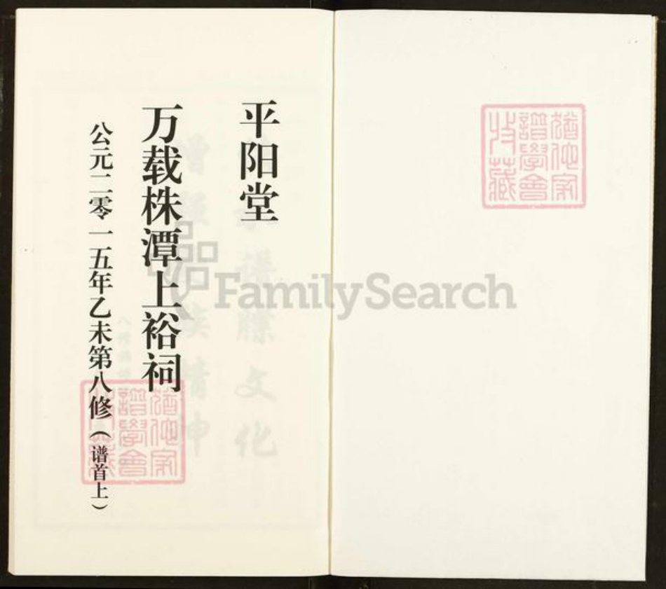 广东省梅州市兴宁市罗岗镇巫氏平阳堂族谱-万载株镇巫氏族谱.pdf电子版插图1