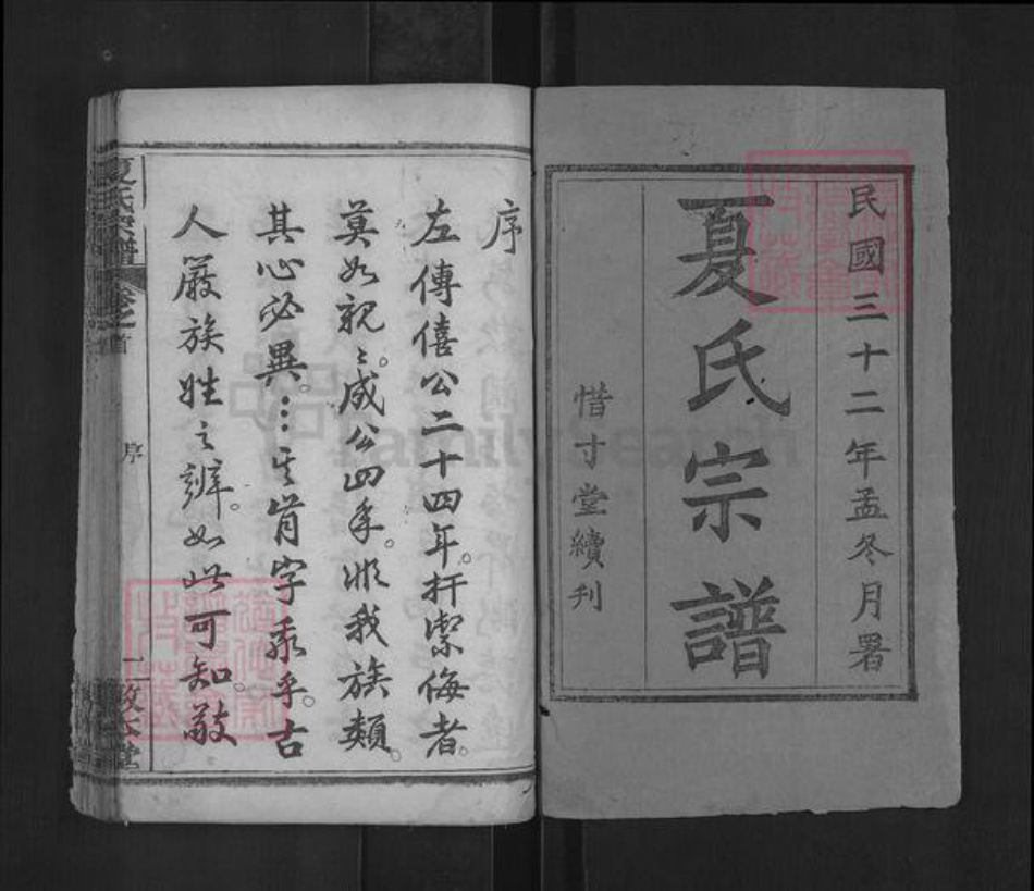 湖北省黄冈市麻城市夏氏敦本堂族谱-夏氏宗谱.pdf电子版插图1 湖北省黄冈市麻城市夏氏敦本堂族谱-夏氏宗谱.pdf电子版插图1