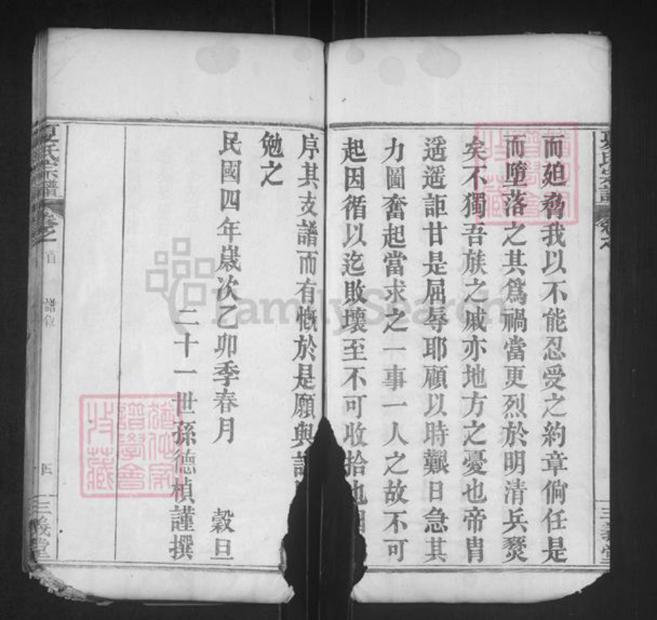 湖北省黄冈市罗田县大崎镇夏氏三义堂族谱-夏氏宗谱.pdf电子版插图4