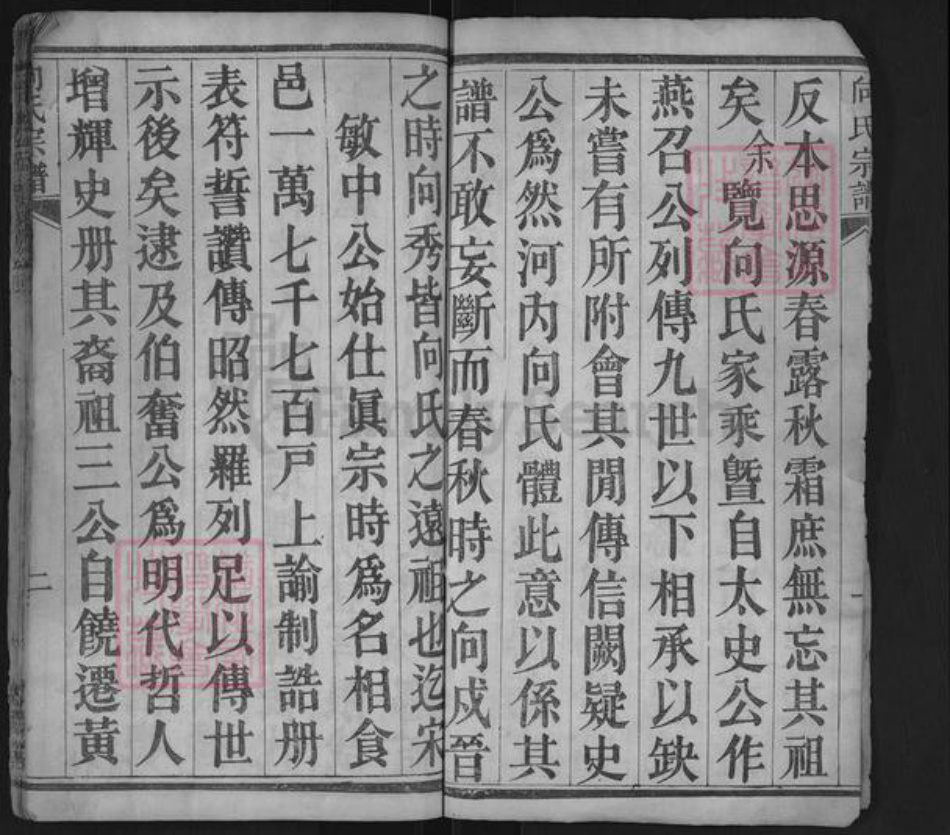 湖北省武汉市黄陂区王家河街道向氏奕叶堂族谱-向氏宗谱.pdf电子版插图2