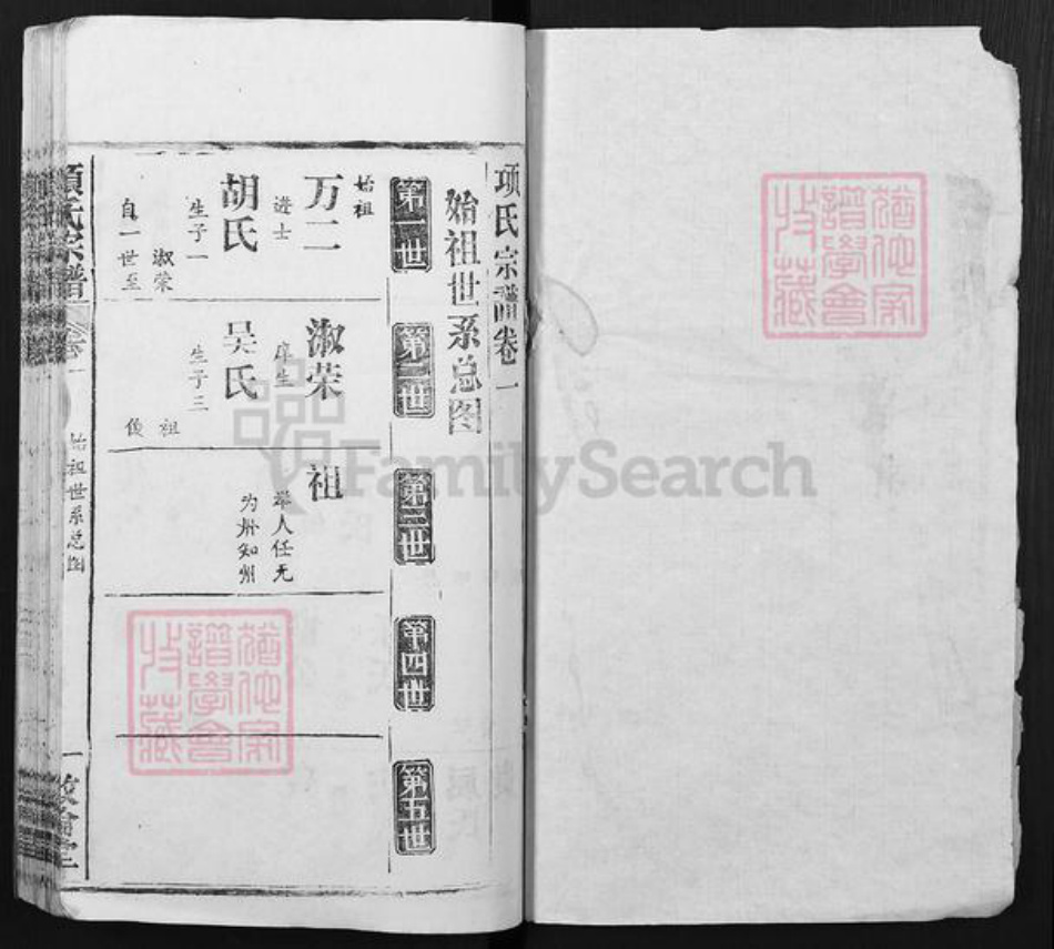 湖北省黄冈市麻城市宋端口镇项氏敦伦堂族谱-项氏宗谱.pdf电子版插图1