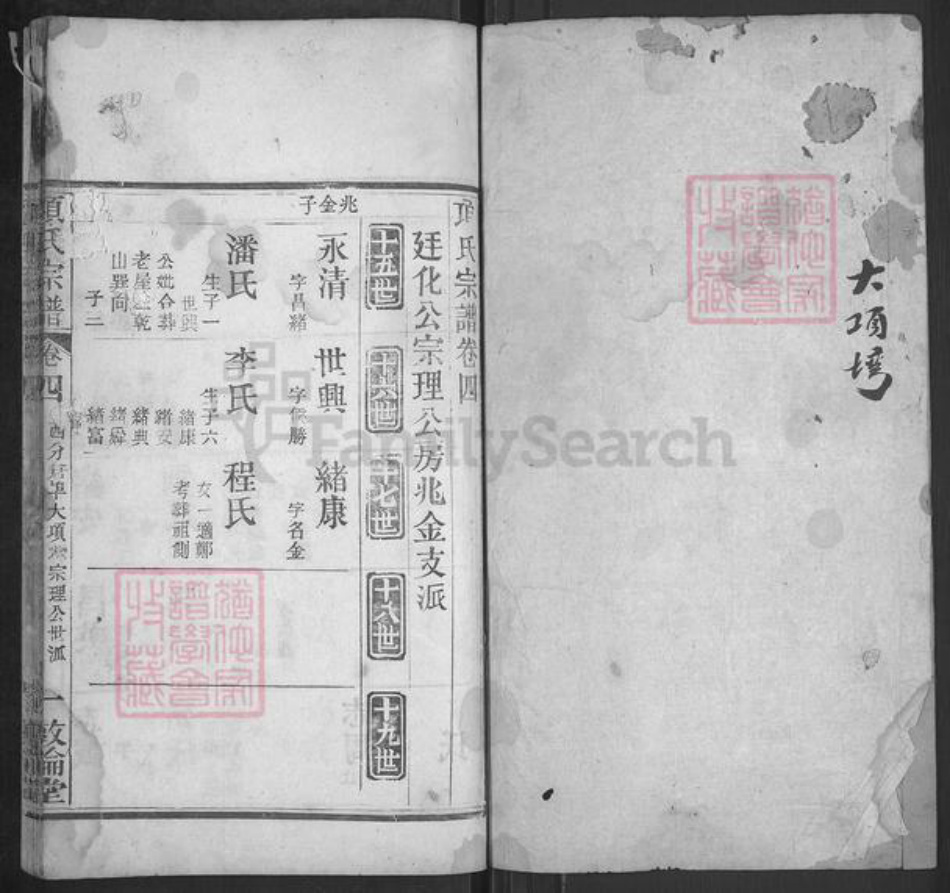 湖北省黄冈市麻城市宋端口镇项氏敦伦堂族谱-项氏宗谱.pdf电子版插图1