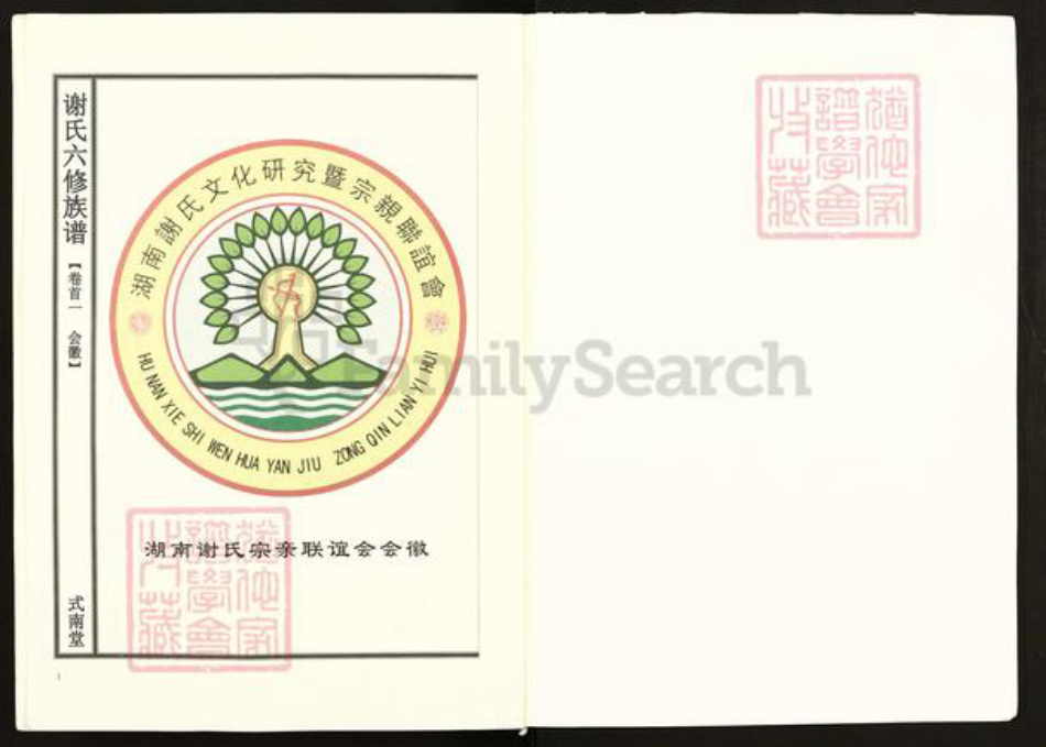 湖南省娄底市新化县谢氏式南堂族谱-谢氏六修族谱.pdf电子版插图1