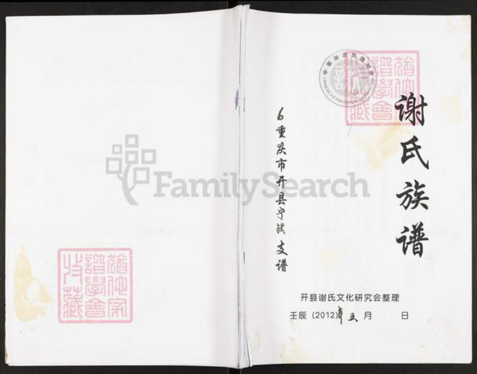 重庆市开州区谢氏宝树堂族谱-谢氏族谱.pdf电子版插图