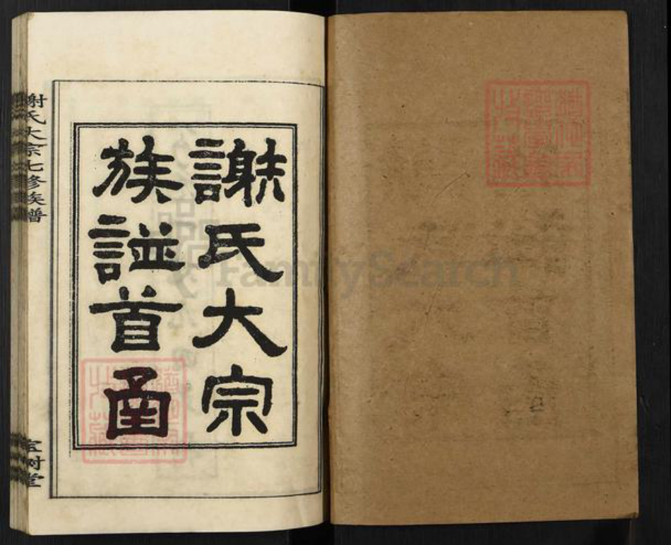 湖南省湘潭市湘乡市湘乡谢氏宝树堂族谱-谢氏大宗七修族谱.pdf电子版插图1