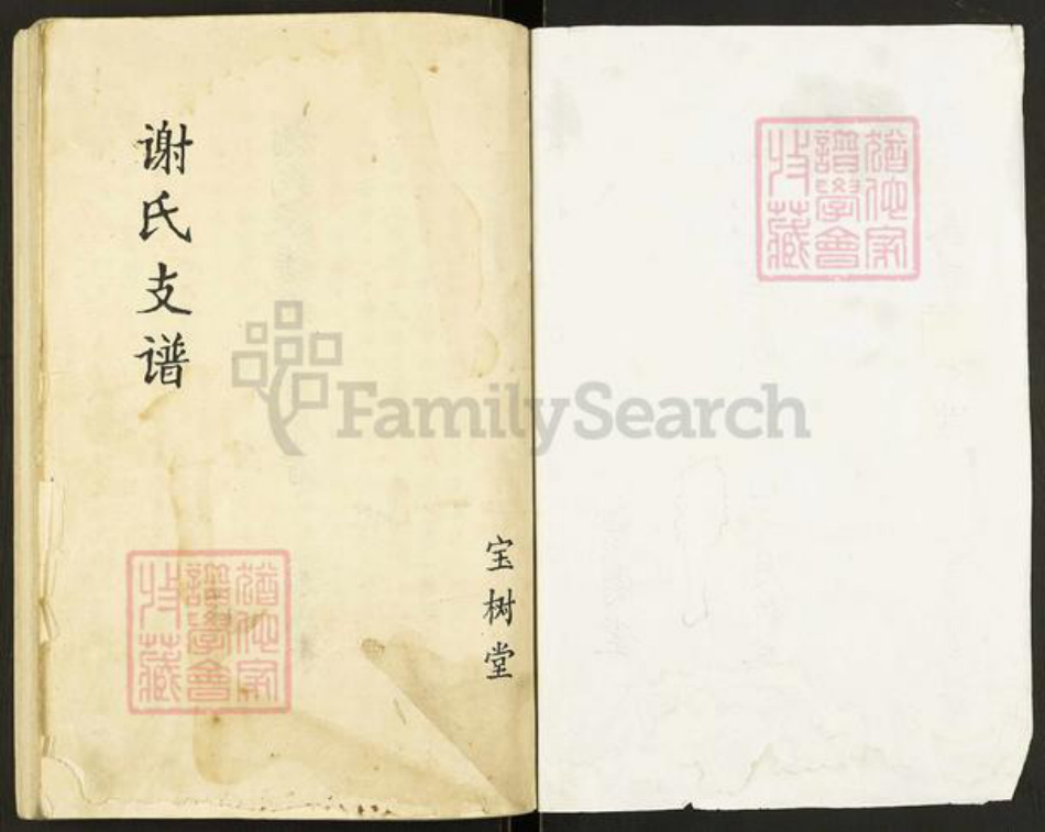 江苏省扬州市高邮市谢氏宝树堂族谱-谢氏谱书.pdf电子版插图1