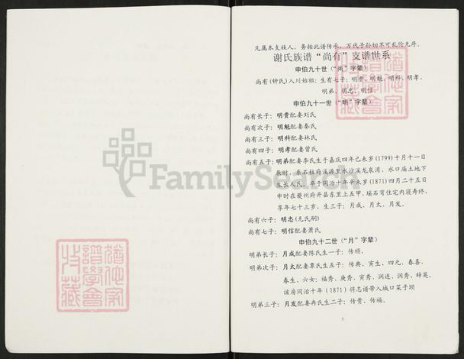 重庆市开州区重庆市万州开县谢;谢氏族谱-开县关面乡谢尚有支谱世系.pdf电子版插图2 重庆市开州区重庆市万州开县谢;谢氏族谱-开县关面乡谢尚有支谱世系.pdf电子版插图2